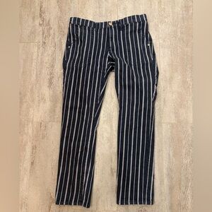 Vintage Juicy Couture Striped Navy and White Pants